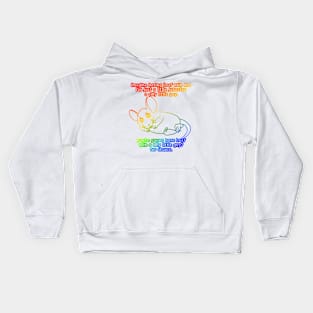 You're Gonna Have Beef With A Silly Little Guy? (Rainbow Version) Kids Hoodie